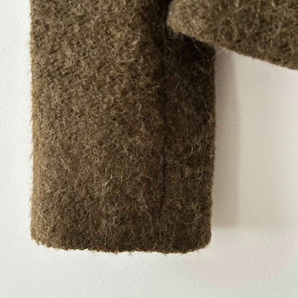 Claudie Pierlot Olive Green Mohair Jacket